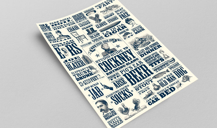 Steve Edge Design Shop - The Cockney Rhyming Slang Poster